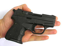 Load image into Gallery viewer, ZORAKI Mini Chrome 9mm Blank pepper pistol + 25 blanks + Suede holster