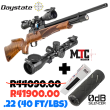 Load image into Gallery viewer, Combo Daystate Huntsman Revere .22 40ft/lbs