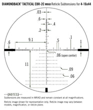 Load image into Gallery viewer, VORTEX DIAMONDBACK® TACTICAL 4-16X44 FFP EBR-2C (MRAD) Reticle | 30 mm Tube