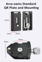 Load image into Gallery viewer, Rifle Tripod stc-324 with pg-40 arca ball head &amp; 1/4" thread

