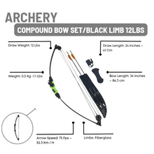 Load image into Gallery viewer, Bow set 12lb compound
