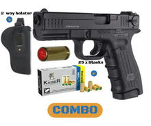 Load image into Gallery viewer, Ceonic m22 9mm Blank-pepper gun + 25 blanks and holster
