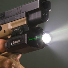 Load image into Gallery viewer, IProtec RM230-LSG RAIL-MOUNT FIREARM LIGHT &amp; GREEN LASER COMBO
